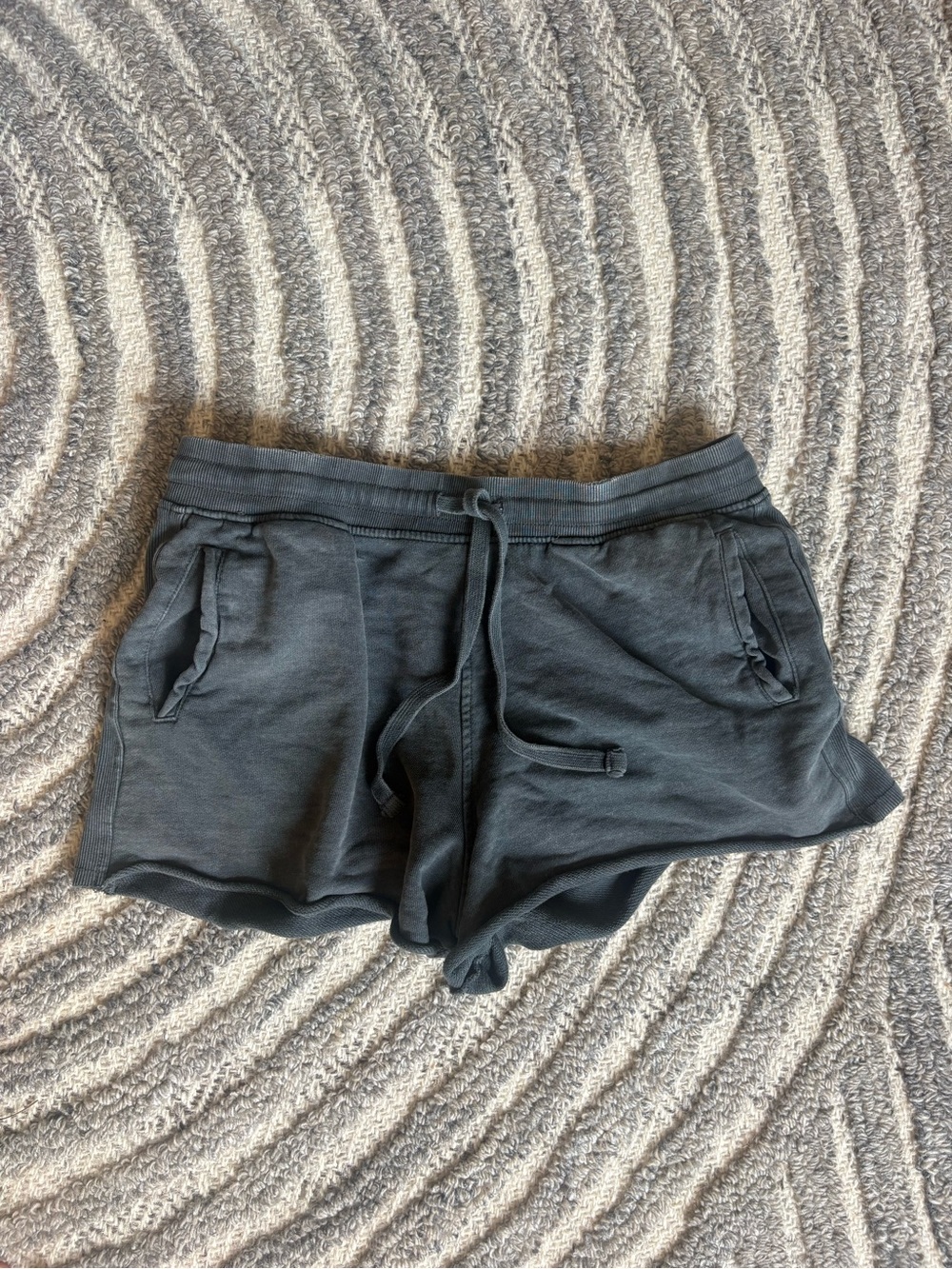 Zara Charcoal Drawstring lounge Shorts